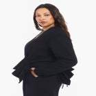 Cropped French Terry Top image number null