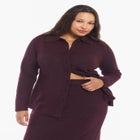 Button-Up Intarsia Knit Longline Cardigan image number null