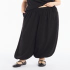 Elastic Waist Crepe Balloon Pant image number null