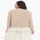 Cable-Knit Mock Neck Sweater image number null