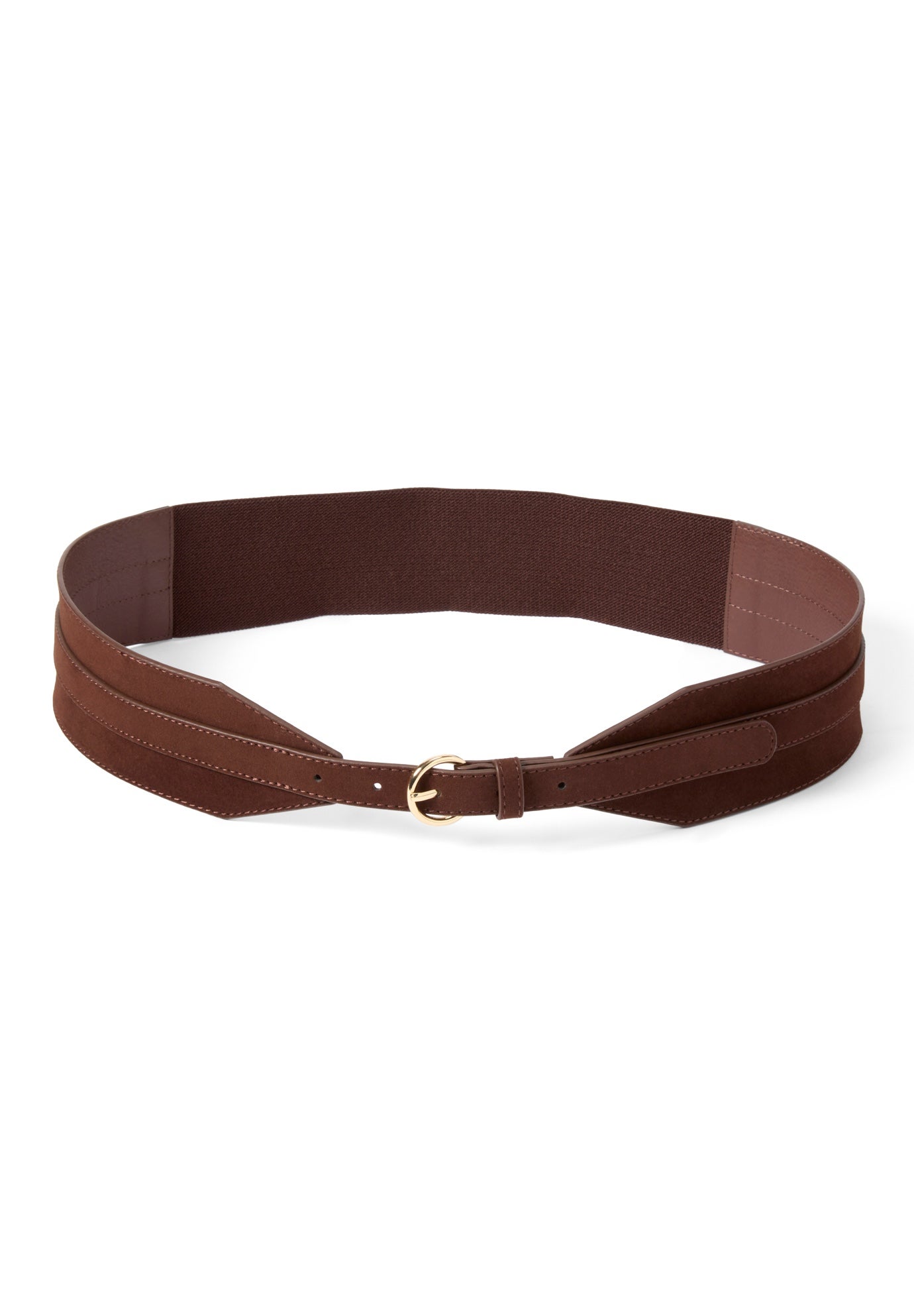 Faux Suede Front-Buckle Belt image number 0
