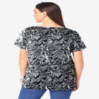Plus Size Cotton Ultimate V-Neck Tee image number null