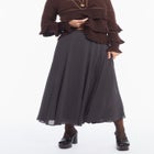 Seamed Chiffon Maxi Skirt image number 1