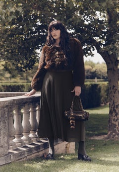 Seamed Chiffon Maxi Skirt