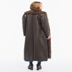 Faux Fur-Trim Faux Leather Coat image number 1