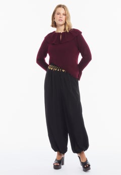 Ruffled Collar Sweater