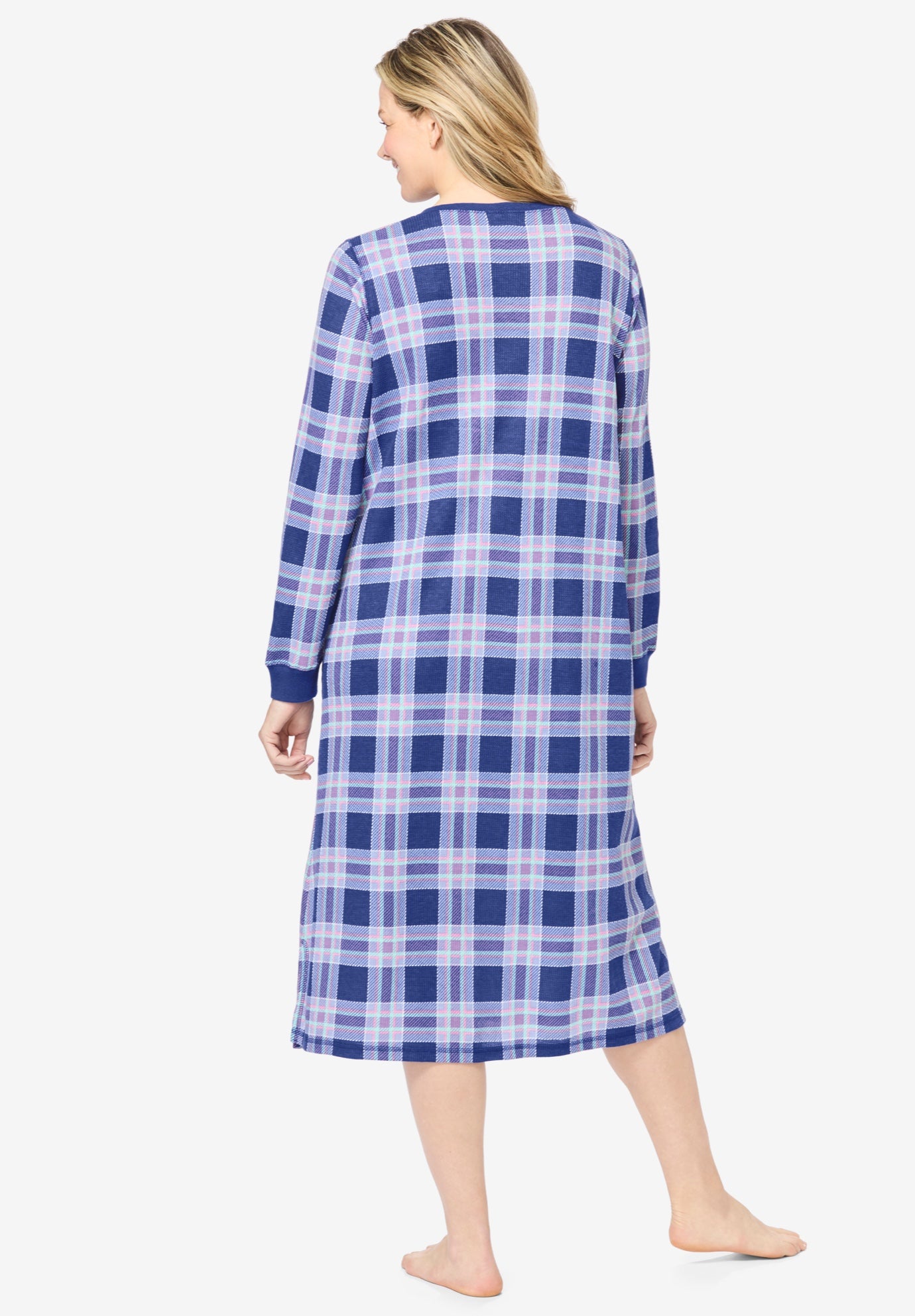 Thermal Henley Nightgown image number 1