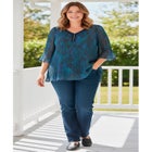 Straight-Leg Stretch Denim Five-Pocket Jeans image number null