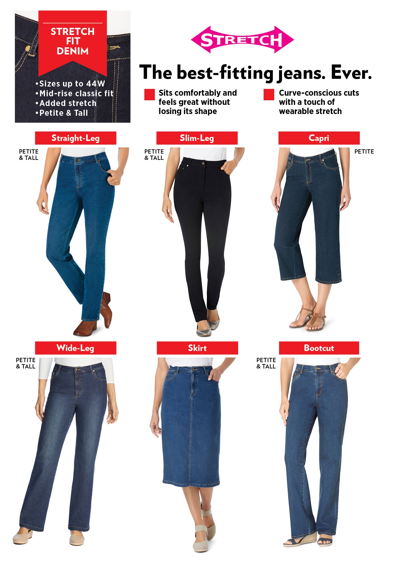 Straight-Leg Stretch Denim Five-Pocket Jeans image number 4