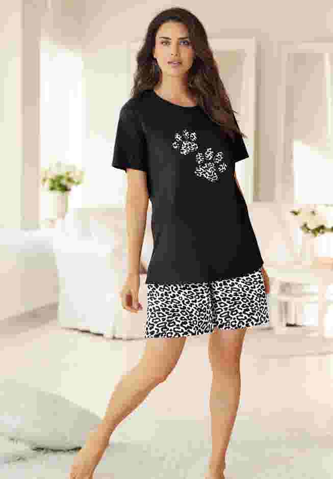 Knit PJ Short Set image number 6