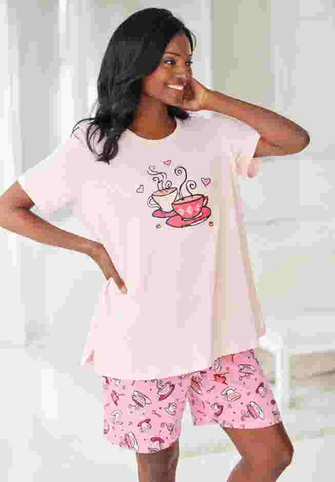 Knit PJ Short Set image number 7