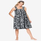 Print Sleeveless Square Neck Lounger image number null