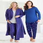 Long Flannel Robe image number 5
