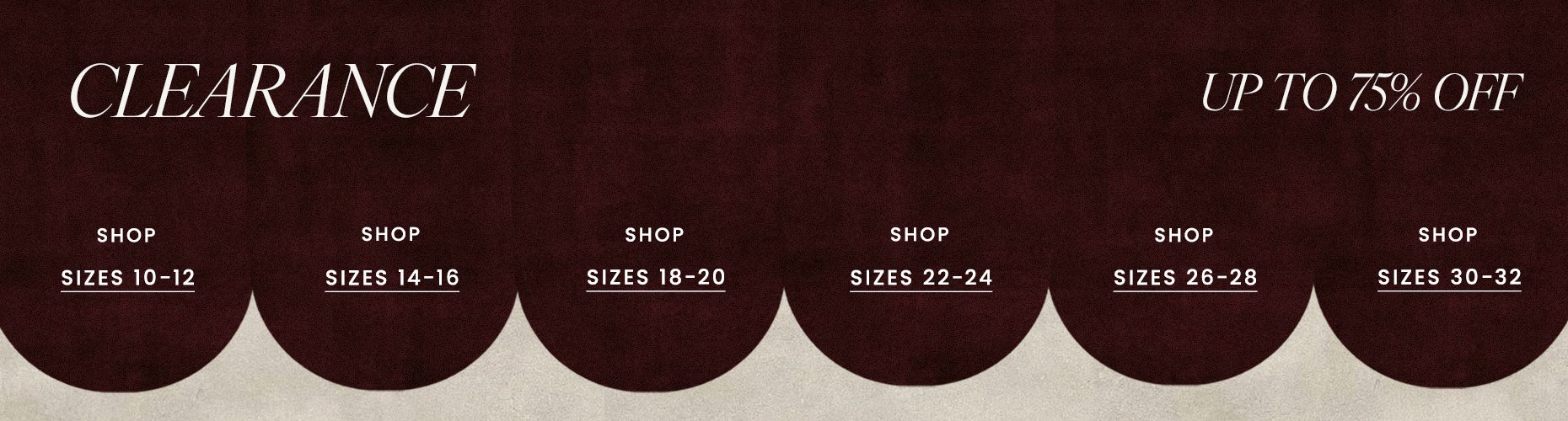 Clearance Up to 75% Off