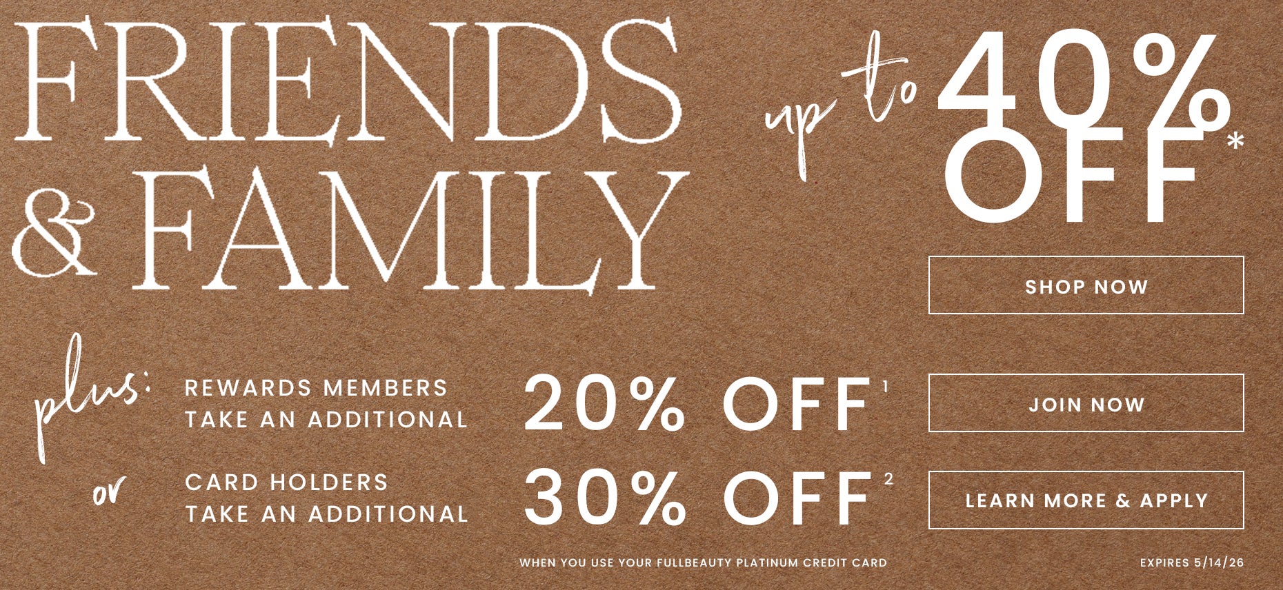 40% Off Sitewide