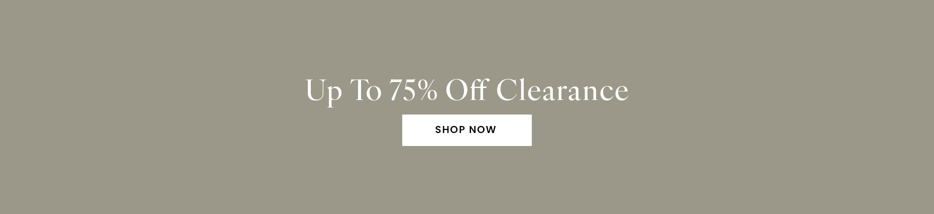 Up to 75% Off Clearance