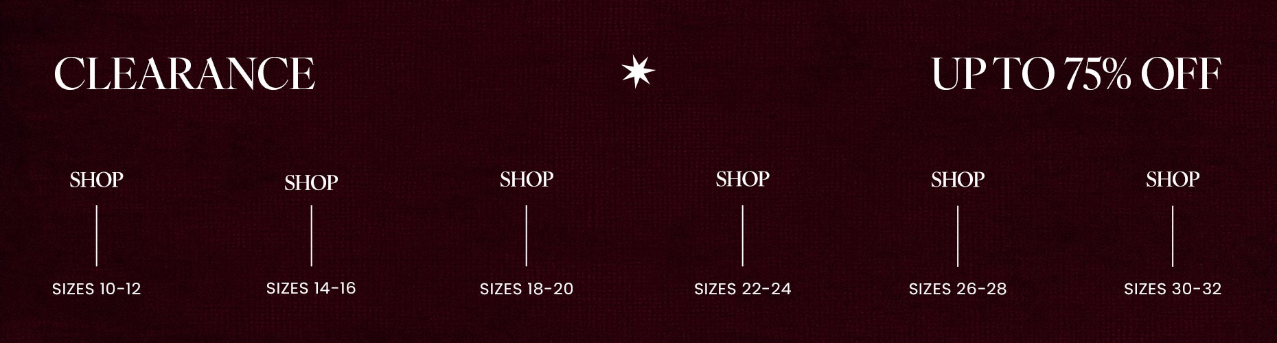 Clearance Up to 75% Off