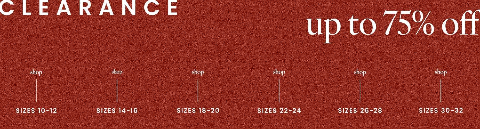 Clearance Up to 75% Off